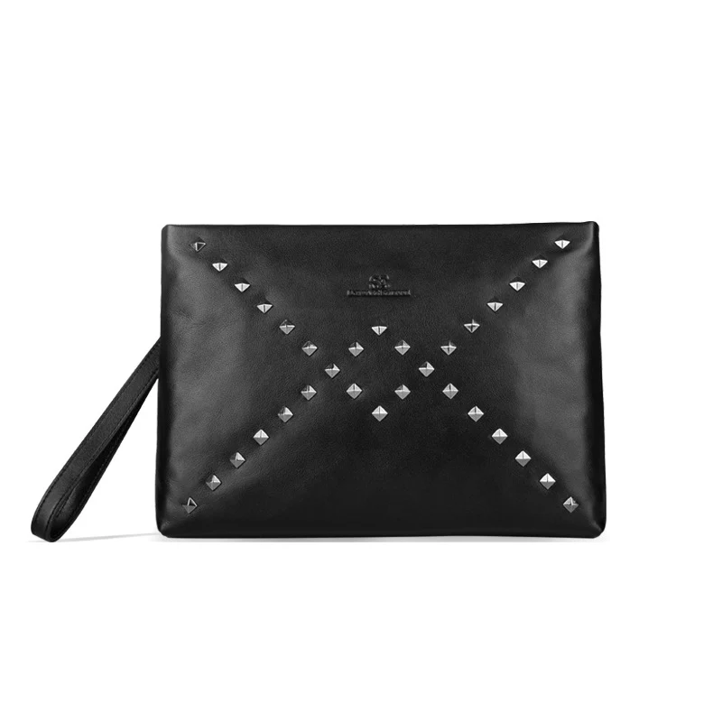 Cowhide men's business Wallet / Genuine leather man vintage purse Luxury card holder Leather Clutch wallet | Багаж и сумки