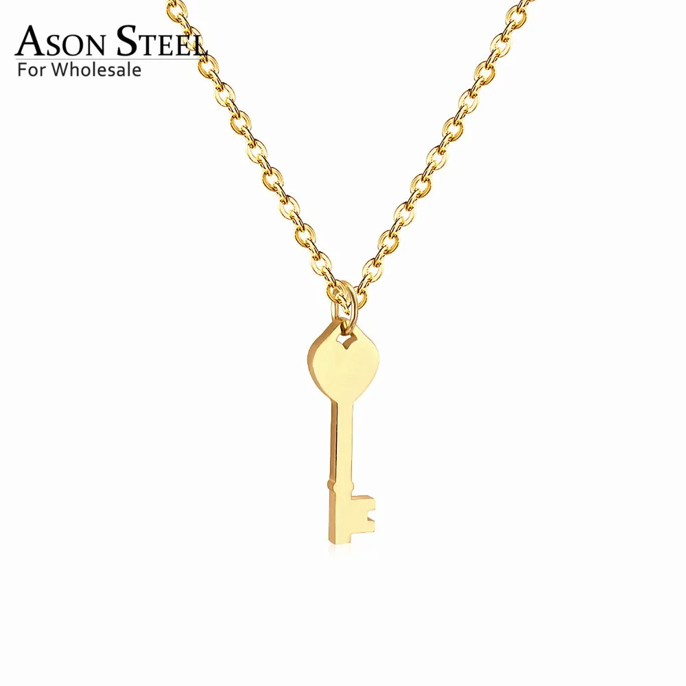 Модные женские ожерелья брелоки ASONSTEEL из нержавеющей стали 316L подвески для