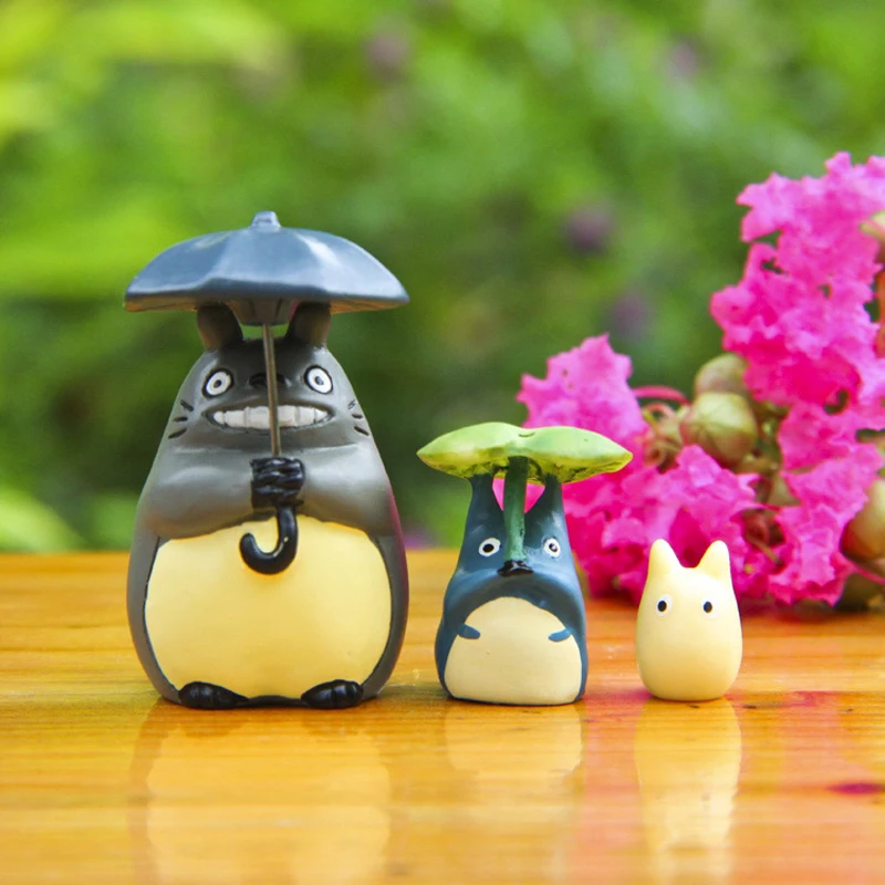3 шт./лот Studio Ghibli игрушка Хаяо Миядзаки Мой сосед Тоторо ПВХ фигурку Коллекция