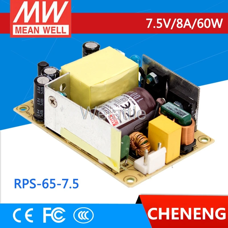 MEAN WELL original RPS-65-7.5 7,5 V 8A meanwell RPS-65 7,5 V 60W Медицинский Тип с одним выходом
MEAN WELL original RPS-65-7.5 7,5 V 8A meanwell RPS-65 7,5 V 60W Медицинский Тип с одним выходом