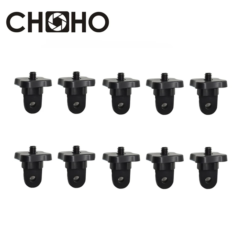 

Mini Tripod Screw Mount Adapter With 1/4" Screw 10pcs For GoPro Hero 11 10 9 8 Xiaomi YI 4K SJCAM SJ5000 SJ4000 Accessories