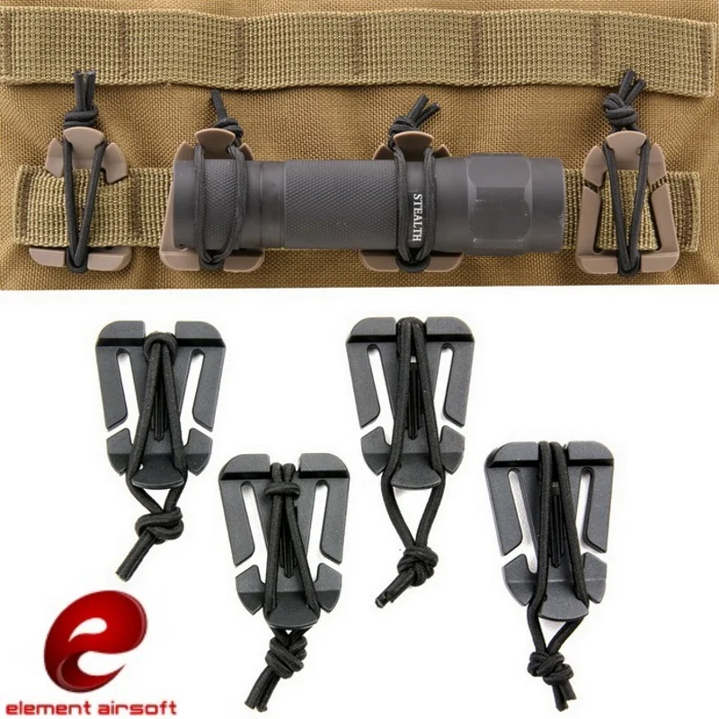 Element Airsoft Web Dominator Molle Fixing System Carabiner Clips Elastic Rope Hang Buckle Tactical Hunting EDC Tool EX364
Element Airsoft Web Dominator Molle Fixing System Carabiner Clips Elastic Rope Hang Buckle Tactical Hunting EDC Tool EX364