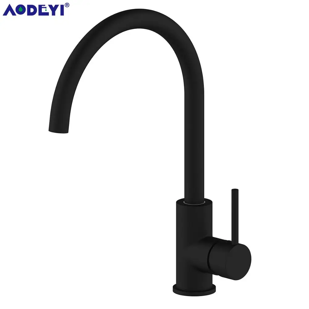 Brass Kitchen Sink Mixer Tap Black Bathroom Over Deck Basin Faucet Single Handle Single Hole Swivel Spout, 13-022
Brass Kitchen Sink Mixer Tap Black Bathroom Over Deck Basin Faucet Single Handle Single Hole Swivel Spout, 13-022