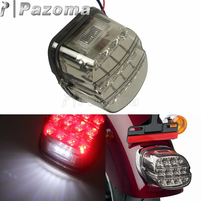 Motorbike Smoke Layback LED 12V Tail Lamp 67800355 Rear Brake Driving Light License Plate Taillight for Harley Touring
Motorbike Smoke Layback LED 12V Tail Lamp 67800355 Rear Brake Driving Light License Plate Taillight for Harley Touring
