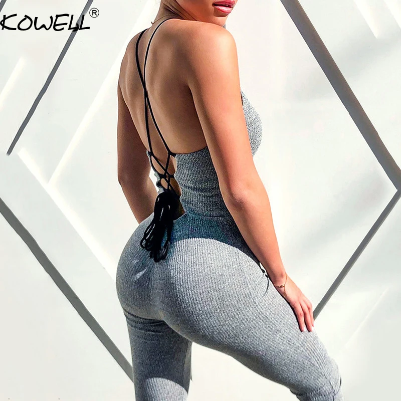 2019 Lace Up Backless Sexy Rompers Womens Jumpsuit Sleeveless O-Neck Skinny Summer Jumpsuit Women Casual Bandage Women Rompers
2019 Lace Up Backless Sexy Rompers Womens Jumpsuit Sleeveless O-Neck Skinny Summer Jumpsuit Women Casual Bandage Women Rompers