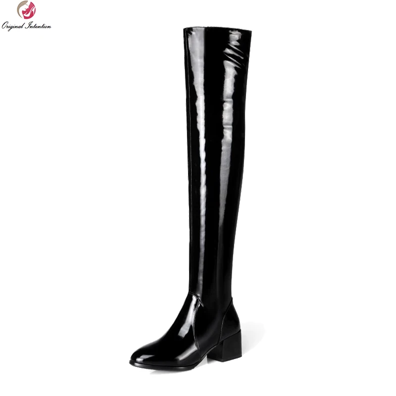 Original Intention Super Sexy Women Over-the-Knee Boots Round Toe Block Heels Boots Black Nude Shoes Woman Plus US Size 3-13
Original Intention Super Sexy Women Over-the-Knee Boots Round Toe Block Heels Boots Black Nude Shoes Woman Plus US Size 3-13