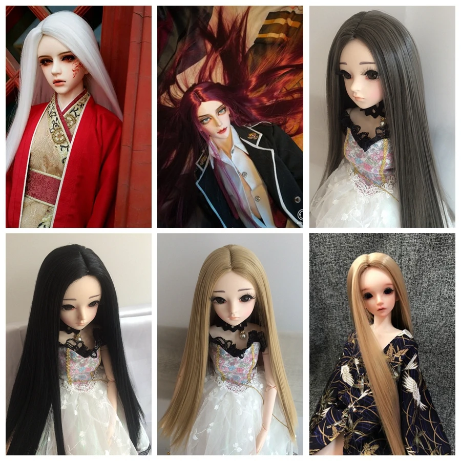 BJD 1/3 1/4 1/6 1/8 8 цветов длинный прямой высокотемпературный парик для девочек и мальчиков косплей искусственный парик красивые аксессуары для к...
BJD 1/3 1/4 1/6 1/8 8 цветов длинный прямой высокотемпературный парик для девочек и мальчиков косплей искусственный парик красивые аксессуары для к...