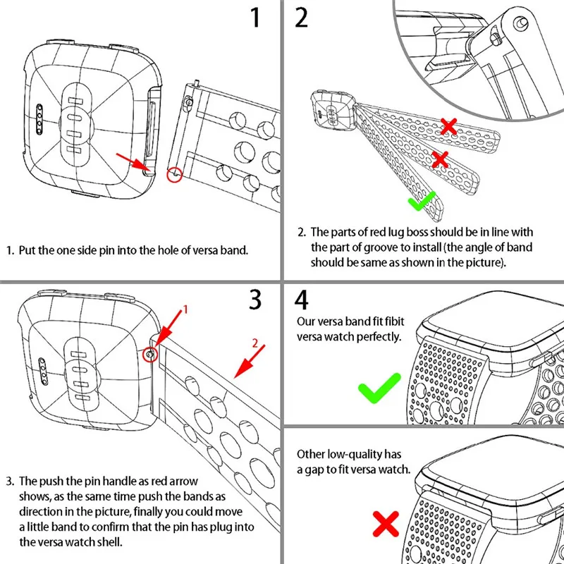Odog Breathable Silicone Smartwatch Band For Fitbit Versa Replacement Watchband Bracelet Strap of Fitbit Versa ONLY
Odog Breathable Silicone Smartwatch Band For Fitbit Versa Replacement Watchband Bracelet Strap of Fitbit Versa ONLY