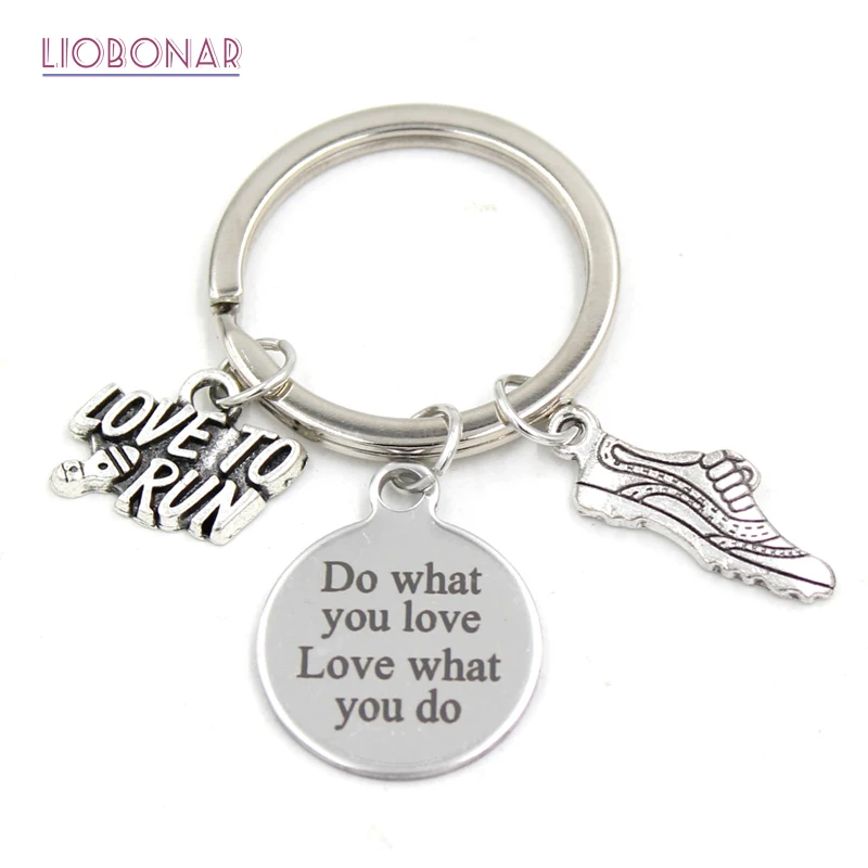 1PC New Arrival Stainless Steel Key Ring Keychains Fitness Love to Run Keychain Keyring Runners Gifts for Men Women Jewelry
1PC New Arrival Stainless Steel Key Ring Keychains Fitness Love to Run Keychain Keyring Runners Gifts for Men Women Jewelry