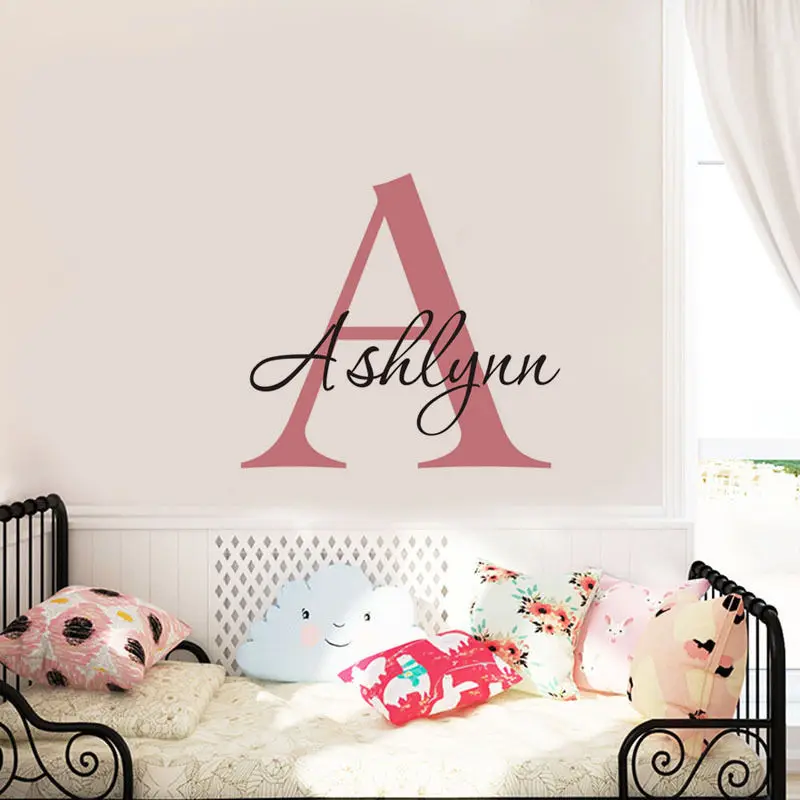 Monogram Wall Stickers Custom Name Available Wall Decals Customized Color Removable Vinyl Wall Sticker Personalised Decal SA100B
Monogram Wall Stickers Custom Name Available Wall Decals Customized Color Removable Vinyl Wall Sticker Personalised Decal SA100B
