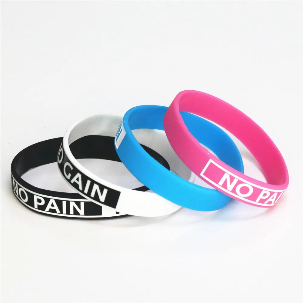 Hot Sale 4PC Fashion Silicone Wristband NO PAIN NO GAIN Motivation Silicone Bracelets&Bangles Adult Size Gifts SH082
Hot Sale 4PC Fashion Silicone Wristband NO PAIN NO GAIN Motivation Silicone Bracelets&Bangles Adult Size Gifts SH082