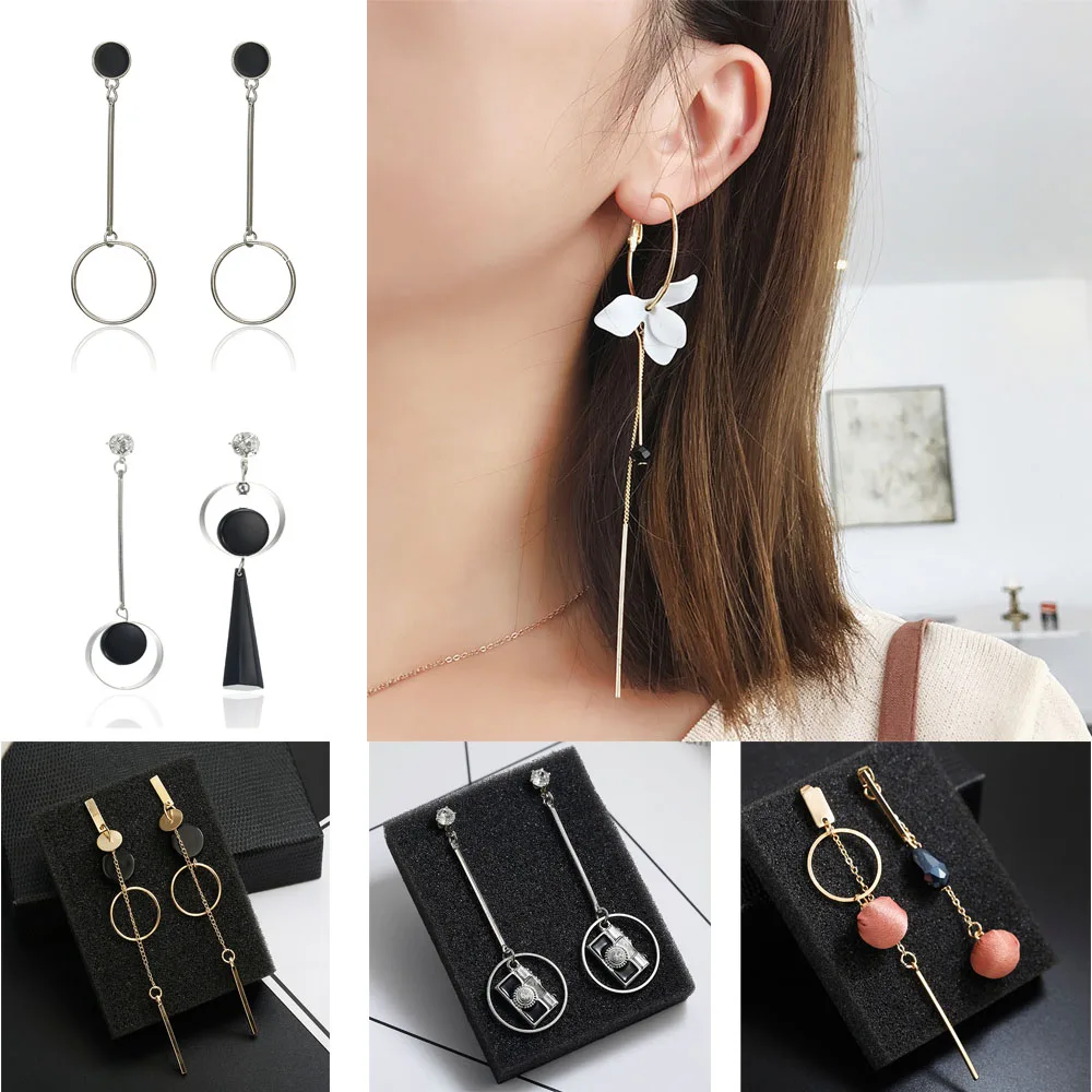 Korean Style Geometric Long Asymmetry Earring Rhinestone Circle Ear New Acrylic Earrings Bijoux Temperament Flower Brincos
Korean Style Geometric Long Asymmetry Earring Rhinestone Circle Ear New Acrylic Earrings Bijoux Temperament Flower Brincos