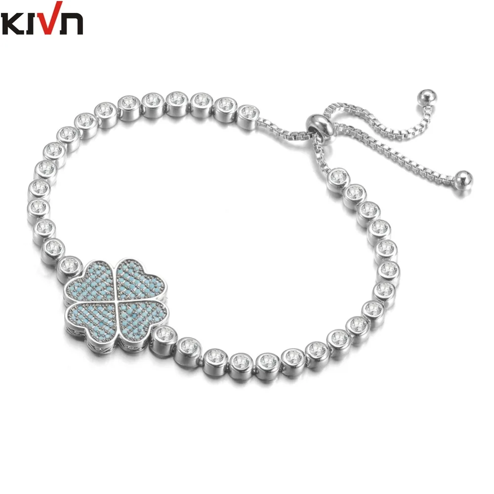 Women Fashion Jewelry Adjustable Four Leaf Clover Shamrock Pave CZ Wedding Bridal Bracelets Christmas Gifts 10pcs Lot Wholesale
Women Fashion Jewelry Adjustable Four Leaf Clover Shamrock Pave CZ Wedding Bridal Bracelets Christmas Gifts 10pcs Lot Wholesale