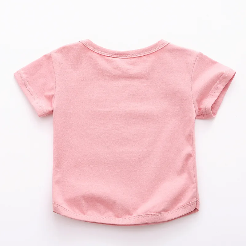 Детские футболки топы для девочек детские хлопковые с коротким рукавом летняя