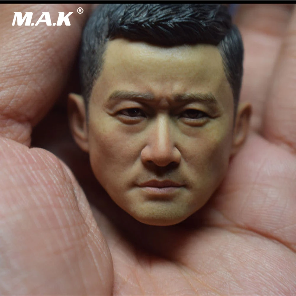 1/6 масштаб мужской солдат Глава Резные аксессуар волк воинов Jason Wu голова резная