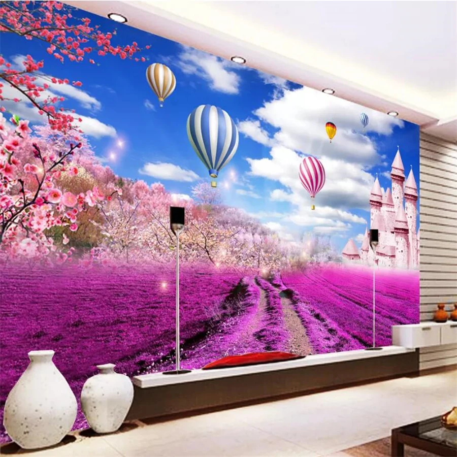 wellyu Custom wallpaper 3d photo murals lavender garden castle living room bedroom tv background wall paper 3d papel de parede
wellyu Custom wallpaper 3d photo murals lavender garden castle living room bedroom tv background wall paper 3d papel de parede