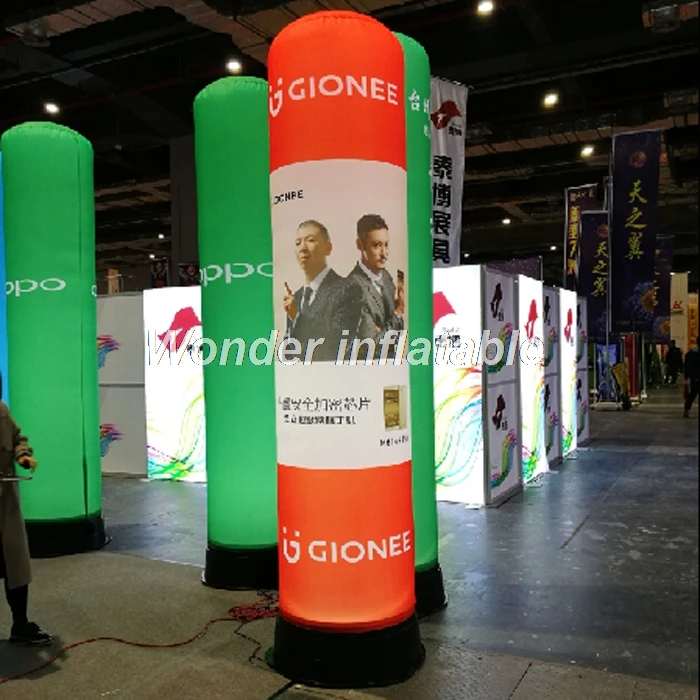 Colorful LED inflatable pillar with digital printing, inflatable column, prism inflatable light tower for advertising
Colorful LED inflatable pillar with digital printing, inflatable column, prism inflatable light tower for advertising