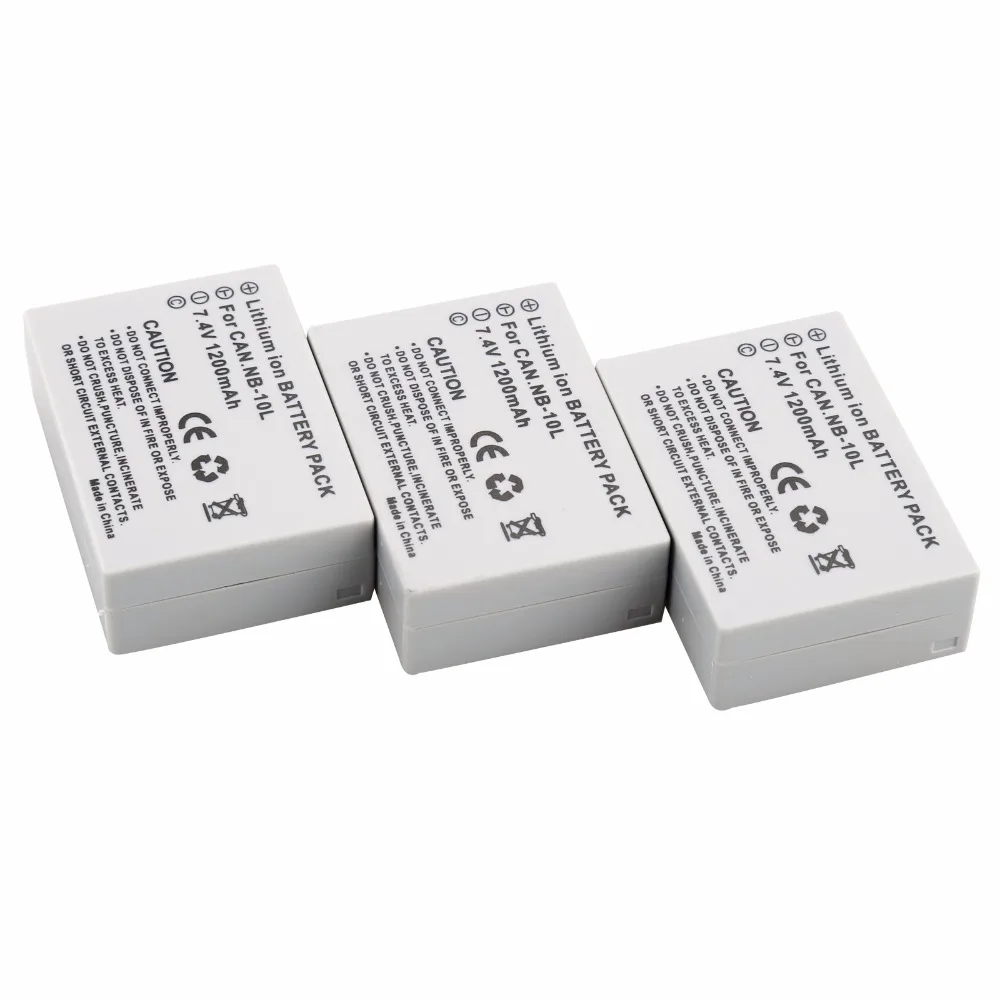 3 Pcs NB-10L NB 10L NB10L Digital Battery for Canon G1X G15 G16 SX40HS SX50HS SX60HS SX40 SX50 SX60 Camera
3 Pcs NB-10L NB 10L NB10L Digital Battery for Canon G1X G15 G16 SX40HS SX50HS SX60HS SX40 SX50 SX60 Camera