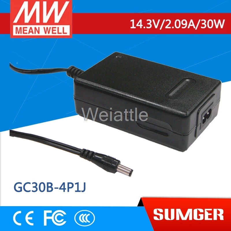 MEAN WELL оригинальный GC30B-4P1J 14,3 V 2.09A meanwell GC30B 14,3 V 30W адаптер питания с функцией зарядки
MEAN WELL оригинальный GC30B-4P1J 14,3 V 2.09A meanwell GC30B 14,3 V 30W адаптер питания с функцией зарядки