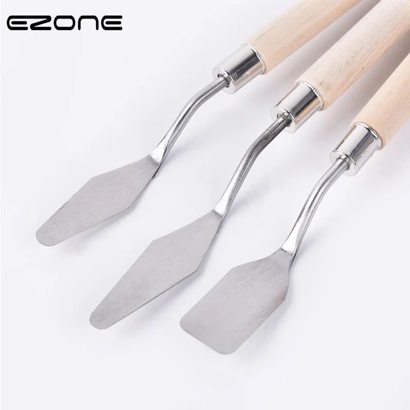 EZONE Knife Stainless Steel Paint Brush Wooden Handel For Oil Watercolor Painting Scraper Oil Palette Knife Art Office Supply
EZONE Knife Stainless Steel Paint Brush Wooden Handel For Oil Watercolor Painting Scraper Oil Palette Knife Art Office Supply