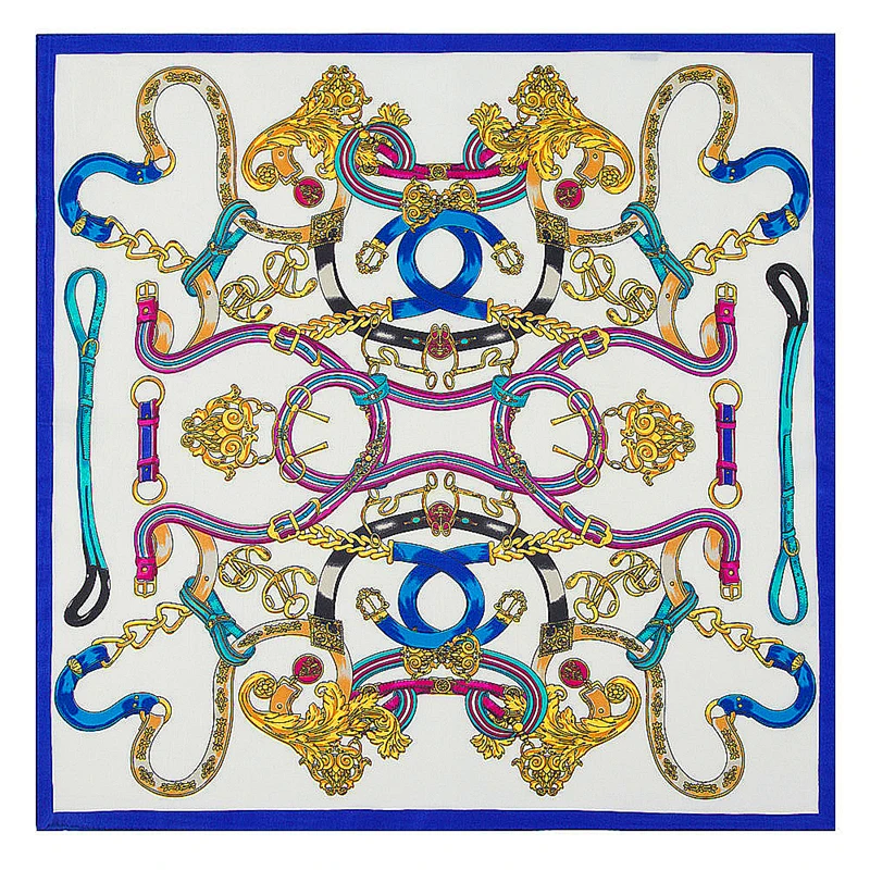 58cm*58cm Women 2022 New Fashion Euro Design Belt and Chain Printed Small Square Scarf Hot Sale
58cm*58cm Women 2022 New Fashion Euro Design Belt and Chain Printed Small Square Scarf Hot Sale