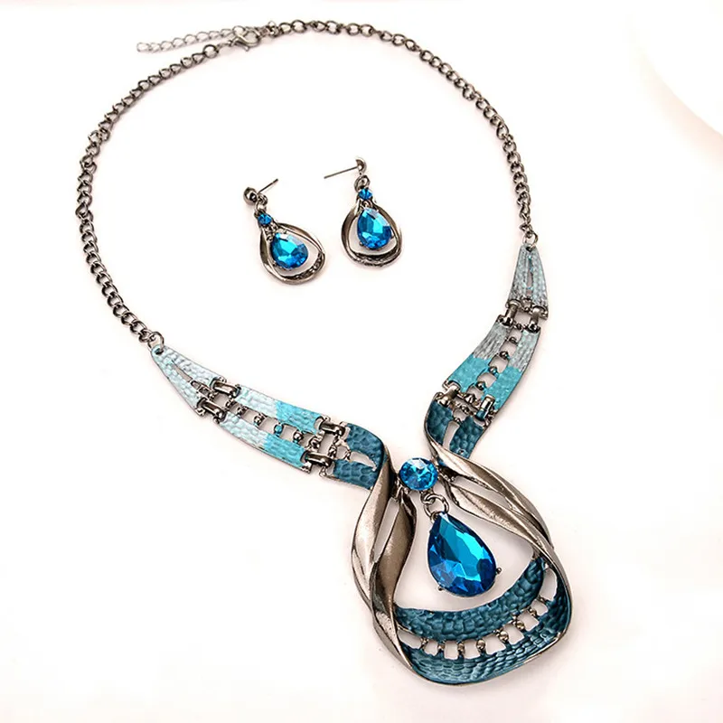 Luxury Genuine Austrian Crystal Pendant Necklace Drop Earrings Set Bridal Jewelry Set For Women accessories statement necklace
Luxury Genuine Austrian Crystal Pendant Necklace Drop Earrings Set Bridal Jewelry Set For Women accessories statement necklace