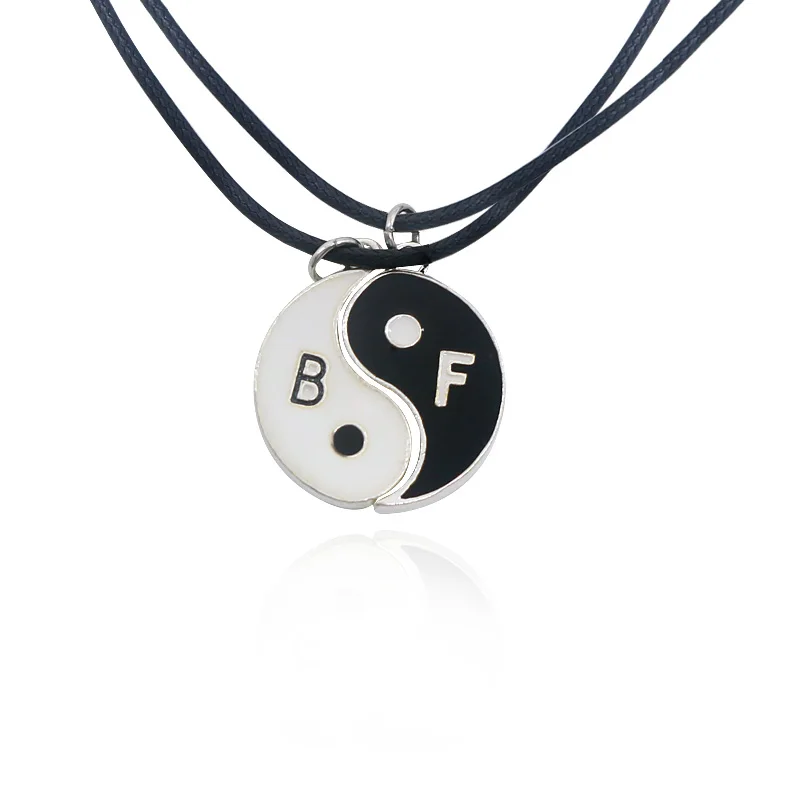 Best Friend Pendant Necklace Boyfriend And Girlfriend Yin Yang Tai Chi Black Rope Chain Choker Necklace Valentine's Day Gift
Best Friend Pendant Necklace Boyfriend And Girlfriend Yin Yang Tai Chi Black Rope Chain Choker Necklace Valentine's Day Gift