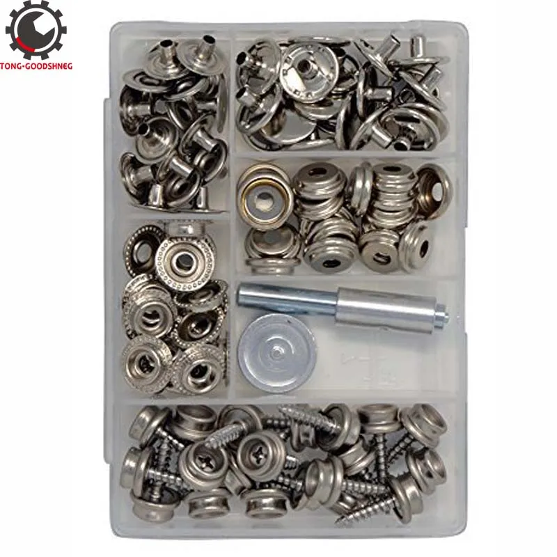 Canvas and Upholstery Boat Cover Snap Button Fastener Press Studs Sewing Button Snap Button Fasteners with Setting Tool
Canvas and Upholstery Boat Cover Snap Button Fastener Press Studs Sewing Button Snap Button Fasteners with Setting Tool
