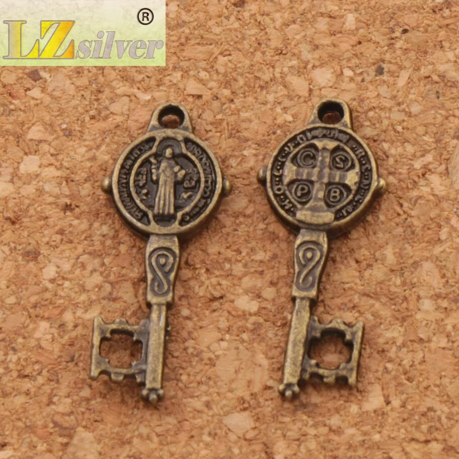 3Colors Saint Benedict Medal Cross Key Religious Charm Beads 300pcs 9.4x24mm Pendants Alloy Handmade Jewelry DIY L1687
3Colors Saint Benedict Medal Cross Key Religious Charm Beads 300pcs 9.4x24mm Pendants Alloy Handmade Jewelry DIY L1687