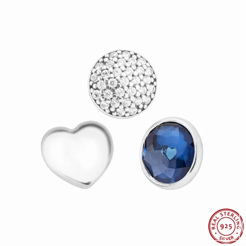 September Droplet Petite бусы DIY Fit Pandora плавающий медальон ожерелья подвески или браслеты