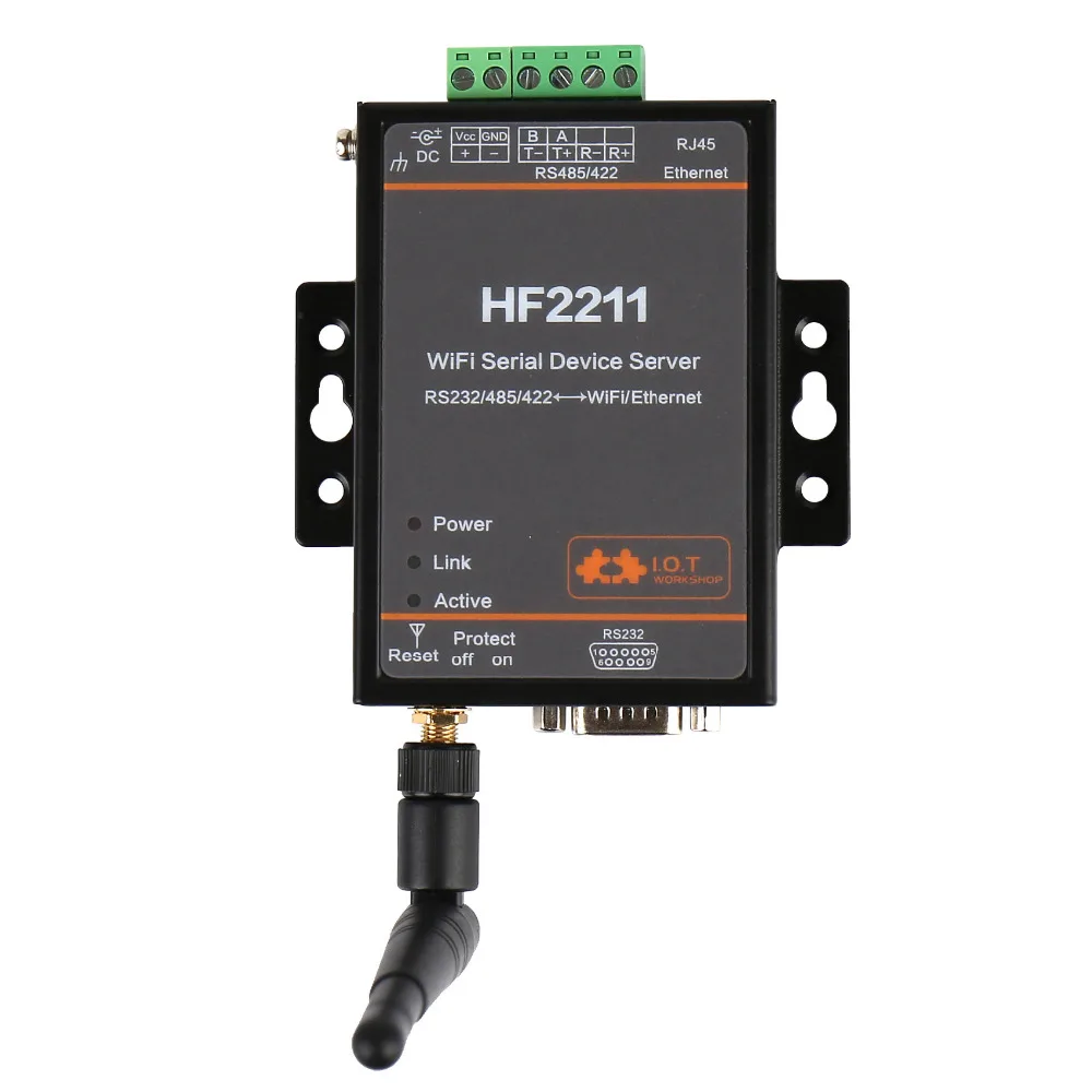 Industrial Automation Modbus Serial Port Server Device RS232 RS485 RS422 to WiFi Ethernet Converter Module Telnet Protocol Q184
Industrial Automation Modbus Serial Port Server Device RS232 RS485 RS422 to WiFi Ethernet Converter Module Telnet Protocol Q184