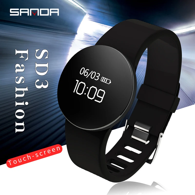 Фото Смарт-часы SANDA IOS Android водонепроницаемые спортивные часы Bluetooth мужские и женские