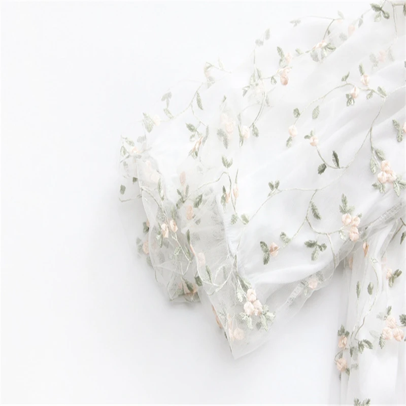 MERRY PRETTY Women Slash Neck Floral Embroidery Mesh Shirts 2020 Spring Three Quarter Elegant Blouses For Femme Sweet Style Tops
MERRY PRETTY Women Slash Neck Floral Embroidery Mesh Shirts 2020 Spring Three Quarter Elegant Blouses For Femme Sweet Style Tops