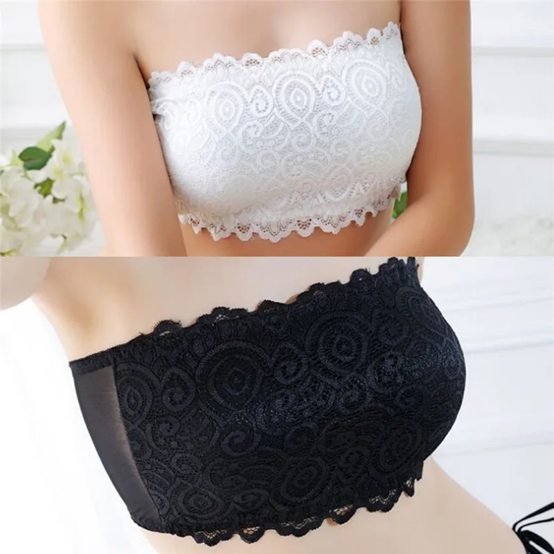Summer Brand Strapless Bra Bandeau Bra Women's Sexy Casual Lace Wrap Tube Top Bandeau Short Tanks Seamless Black Underwear
Summer Brand Strapless Bra Bandeau Bra Women's Sexy Casual Lace Wrap Tube Top Bandeau Short Tanks Seamless Black Underwear