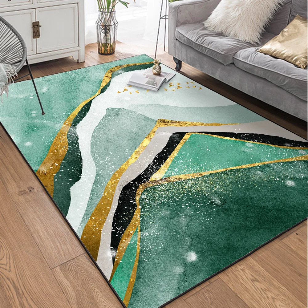 Fashion modern abstract dark green golden landscape geese door mat Bedroom plush carpet living room bedside rug customize carpet
Fashion modern abstract dark green golden landscape geese door mat Bedroom plush carpet living room bedside rug customize carpet