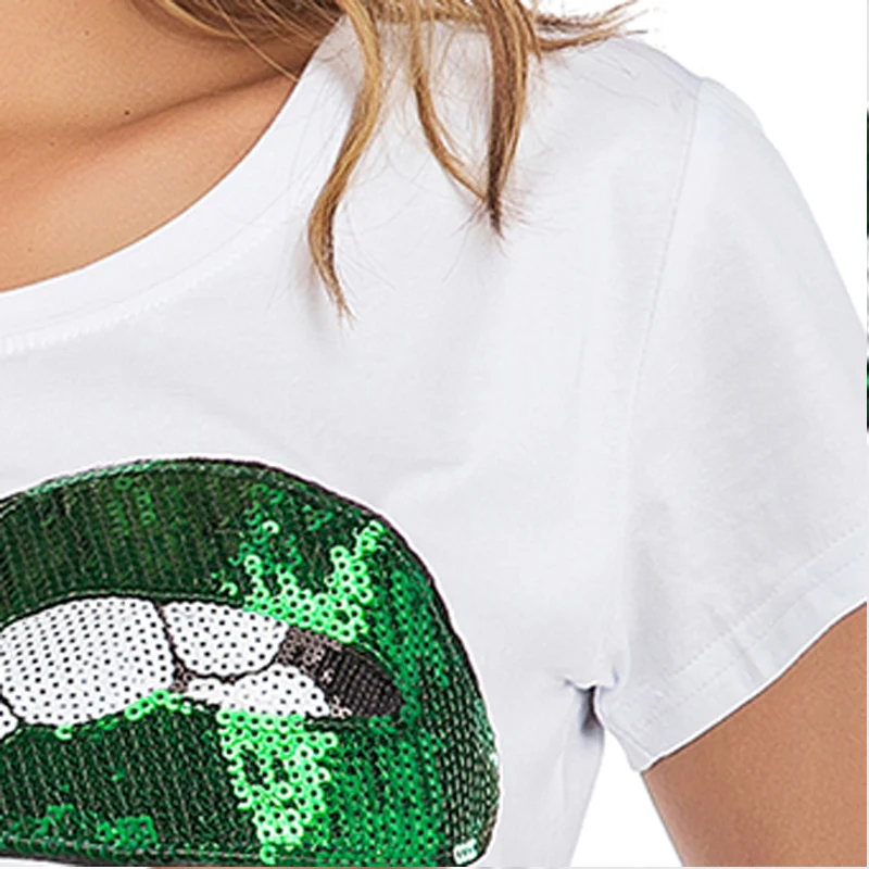 Harajuku Cartoon Lips Applique Women Fashion Tops Tshirt Short Sleeve White Top Funny T Shirts Ladies Streetwear Clothes Shirt
Harajuku Cartoon Lips Applique Women Fashion Tops Tshirt Short Sleeve White Top Funny T Shirts Ladies Streetwear Clothes Shirt