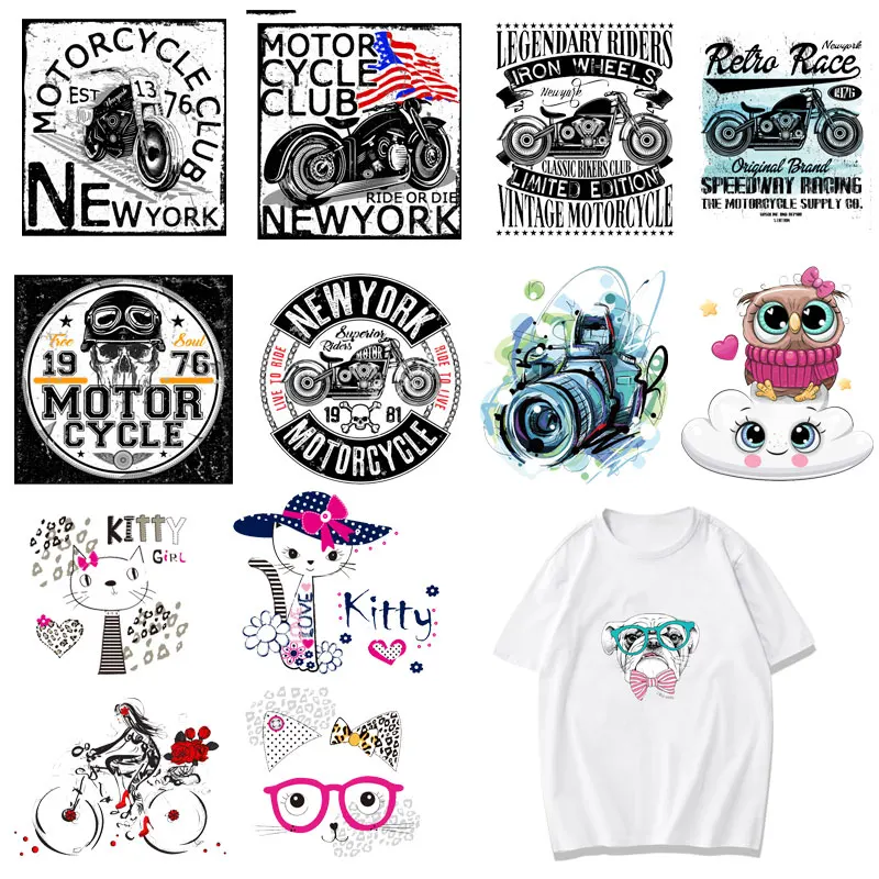 Cool Motorcycle Club Iron-On Heat Transfer Animal Ironing Stickers T-shirt Thermal Patches Decal DIY Accessory Appliques Custom
Cool Motorcycle Club Iron-On Heat Transfer Animal Ironing Stickers T-shirt Thermal Patches Decal DIY Accessory Appliques Custom