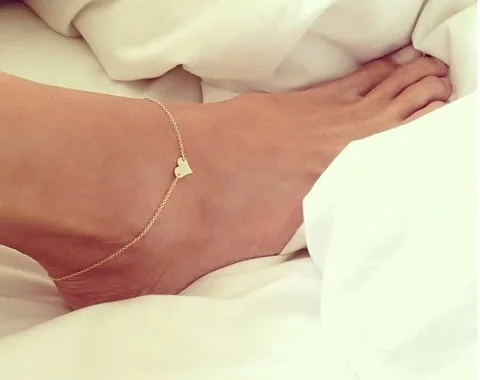 Wholesale Chain Sexy Gold Tone Love Heart Foot jewelry heart anklets for women girl anklet Fashion jewelry
Wholesale Chain Sexy Gold Tone Love Heart Foot jewelry heart anklets for women girl anklet Fashion jewelry