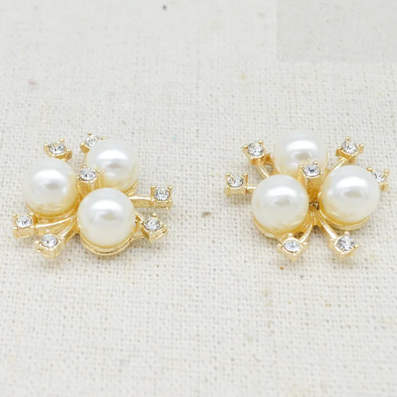 10 PCS 21mm Fashion Metal Alloy Gold Crystal Rhinestones Imitation Pearl Flowers Connectors Charm For Jewelry Making
10 PCS 21mm Fashion Metal Alloy Gold Crystal Rhinestones Imitation Pearl Flowers Connectors Charm For Jewelry Making