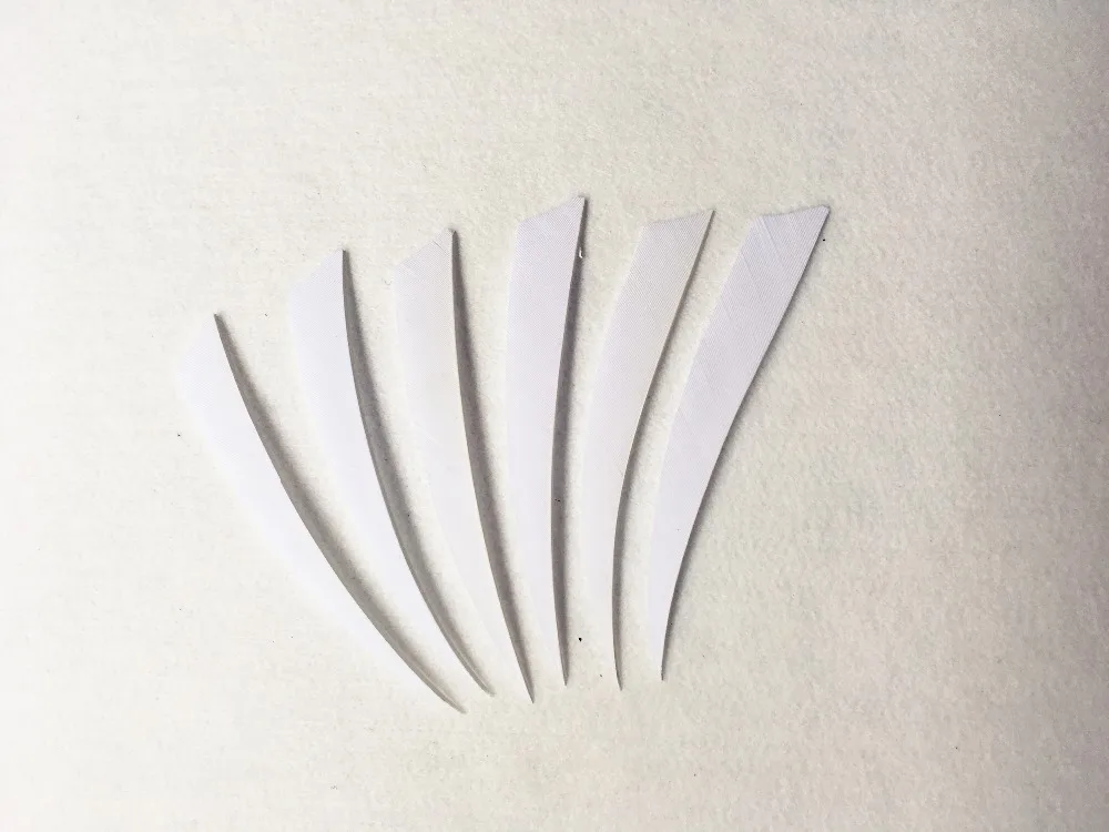 50 Pcs 5" Natural Turkey Feather for Wood &bamboo Arrows Feathers Hunting Longbow 8 Colors Available | Спорт и развлечения