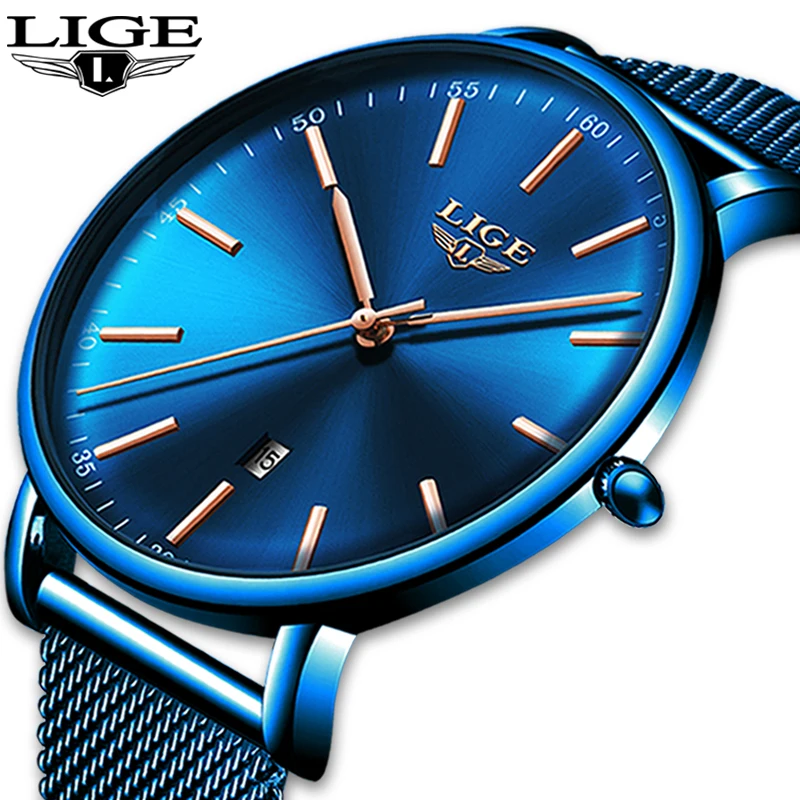 LIGE New Mens Watches Top Brand Luxury Waterproof Wrist Watch Ultra Thin Date Quartz Watch For Men Sports Clock Erkek Kol Saati
LIGE New Mens Watches Top Brand Luxury Waterproof Wrist Watch Ultra Thin Date Quartz Watch For Men Sports Clock Erkek Kol Saati