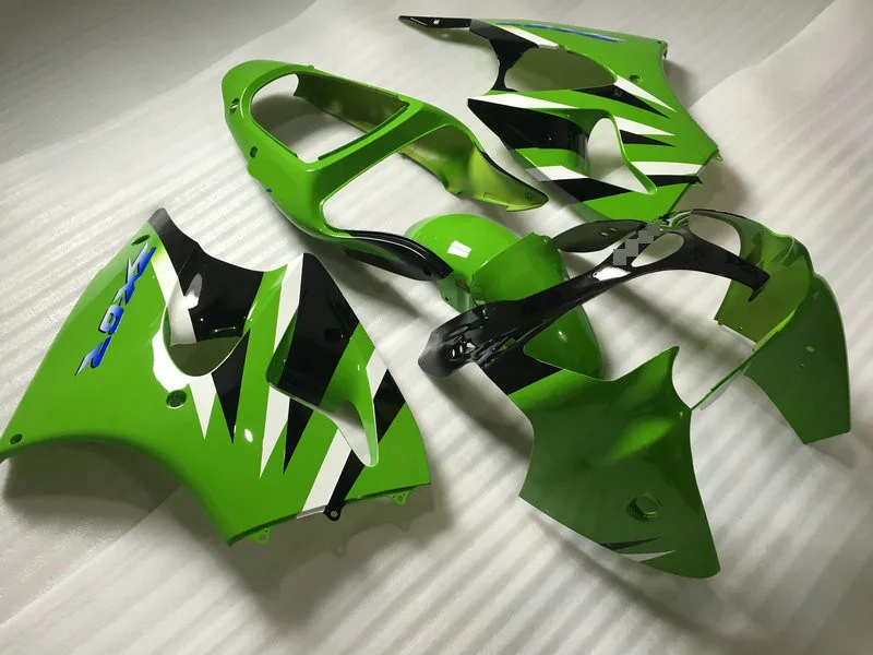 Набор обтекателей для литья под давлением Kawasaki Ninja ZX6R 00 01 02 ZX 6R 2000 2001 2002 ABS зелено