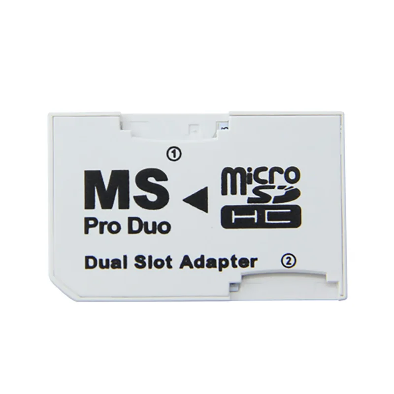 Горячая Распродажа двойной слот для Micro SD SDHC TF на карту памяти MS Card Pro Duo Reader