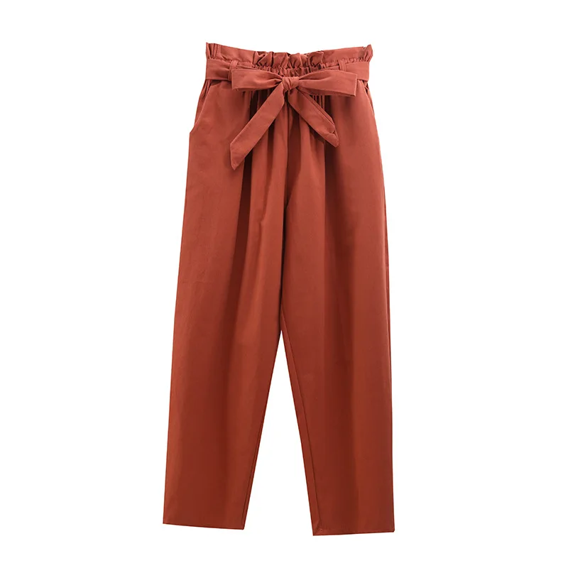 Sweet High Elastic Waist Pants Women With Bow 2020 Autumn Loose Black Pants Women Spring Casual Ankle-length Capris Pants Summer
Sweet High Elastic Waist Pants Women With Bow 2020 Autumn Loose Black Pants Women Spring Casual Ankle-length Capris Pants Summer