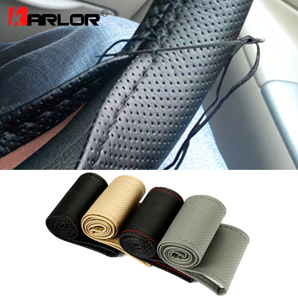 Braid On Steering Wheel Car Steering Wheel Cover With Needles and Thread Artificial leather Diameter 38cm Auto Car Accessories
Braid On Steering Wheel Car Steering Wheel Cover With Needles and Thread Artificial leather Diameter 38cm Auto Car Accessories