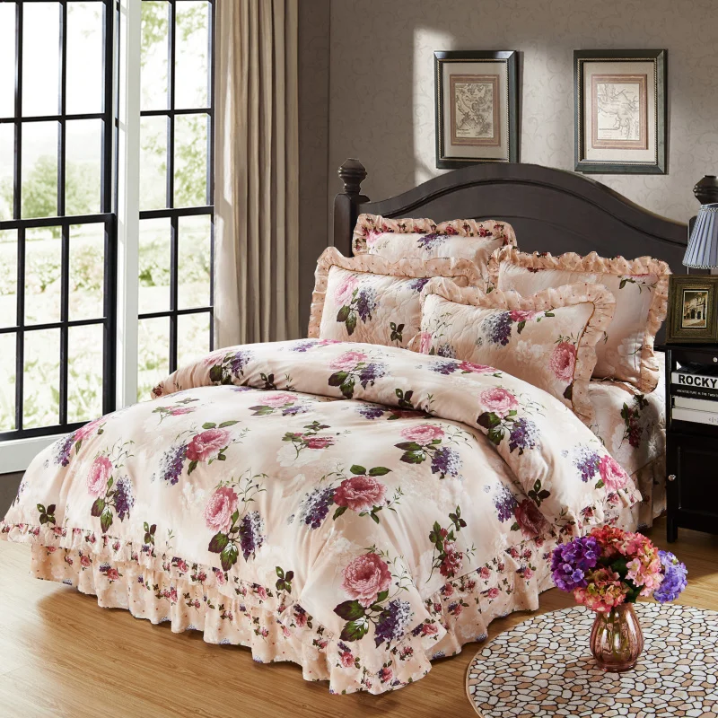 100% Cotton Soft Bedclothes Bedding Sets Quilted Thick Bed spread Duvet Cover Bed Sheet set Pillowcase 4/6Pcs39
100% Cotton Soft Bedclothes Bedding Sets Quilted Thick Bed spread Duvet Cover Bed Sheet set Pillowcase 4/6Pcs39