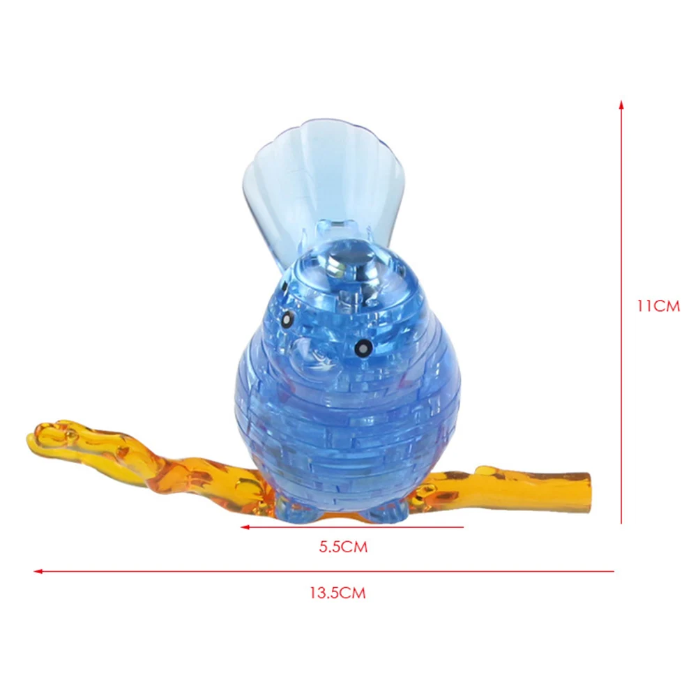 Fashion Lovely 3D Crystal Bird with Light Puzzle Jigsaw Model Blocks Children Gift Toy
Fashion Lovely 3D Crystal Bird with Light Puzzle Jigsaw Model Blocks Children Gift Toy