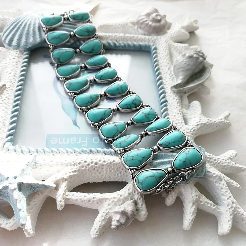 Vanssey Vintage Fashion Ethnic Irregular Waterdrop Stone Bracelet Wedding Accessories for Women 2018 New
Vanssey Vintage Fashion Ethnic Irregular Waterdrop Stone Bracelet Wedding Accessories for Women 2018 New