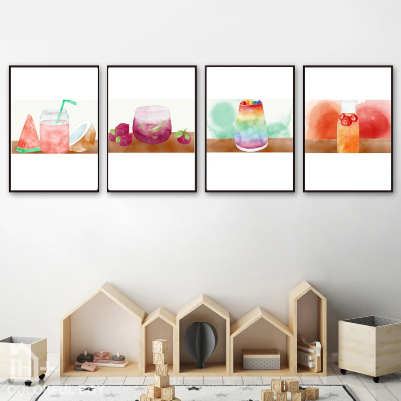 Nordic Girls Room Decoration Watercolor Fruit Juice Wall Picture For Living Room Canvas Art Painting Posters And Prints No Frame
Nordic Girls Room Decoration Watercolor Fruit Juice Wall Picture For Living Room Canvas Art Painting Posters And Prints No Frame