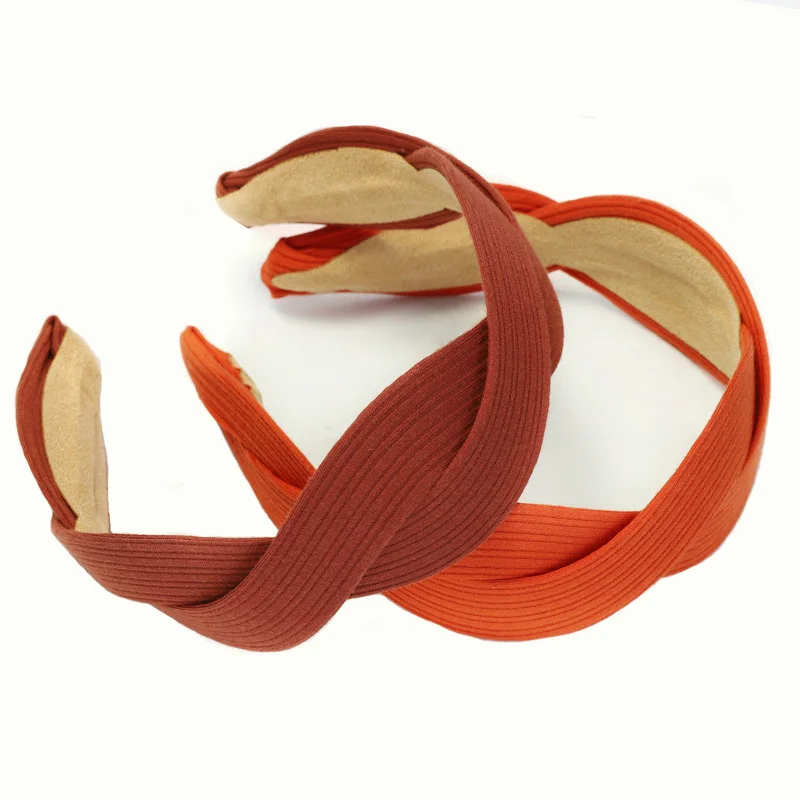 Fashion Women Knitted Fabric Covered Headbands Wholesale Hair Accessories Korean Handmade Twisted Braids Hairband
Fashion Women Knitted Fabric Covered Headbands Wholesale Hair Accessories Korean Handmade Twisted Braids Hairband